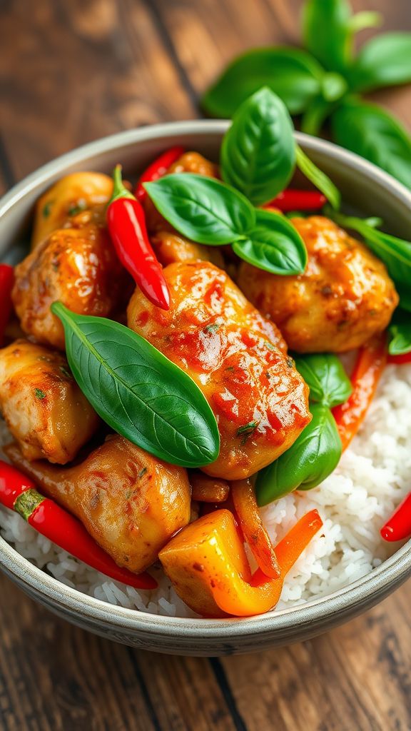 Thai Basil Chicken Stir-Fry  