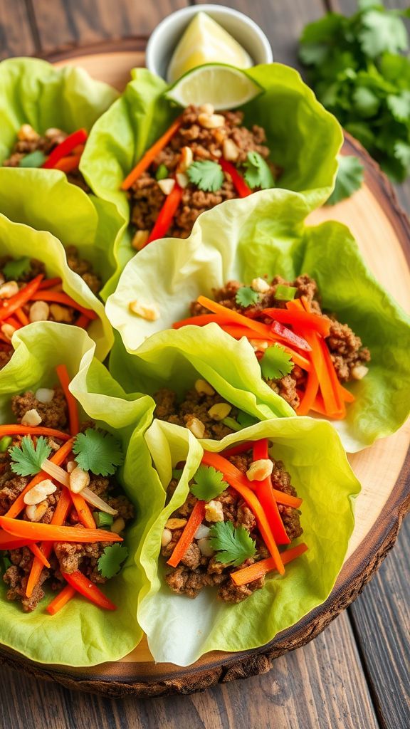 Thai Beef Lettuce Wraps