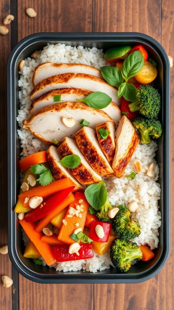 Thai Chicken Meal Prep Bowls  