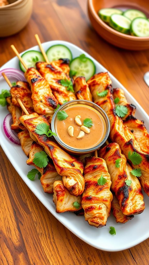 Thai Chicken Satay Skewers