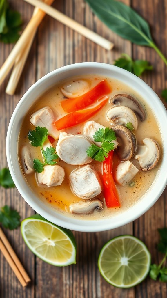 Thai Coconut Soup with Chicken 