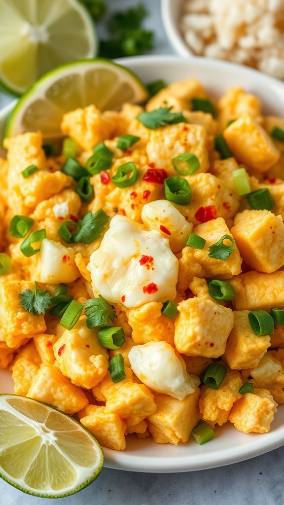 Thai-Inspired Scrambled Eggs with Tofu  