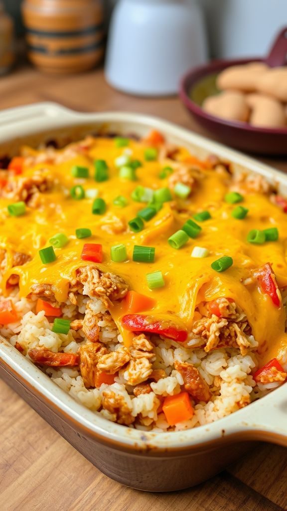 Thrifty Barbecue Chicken and Rice Casserole