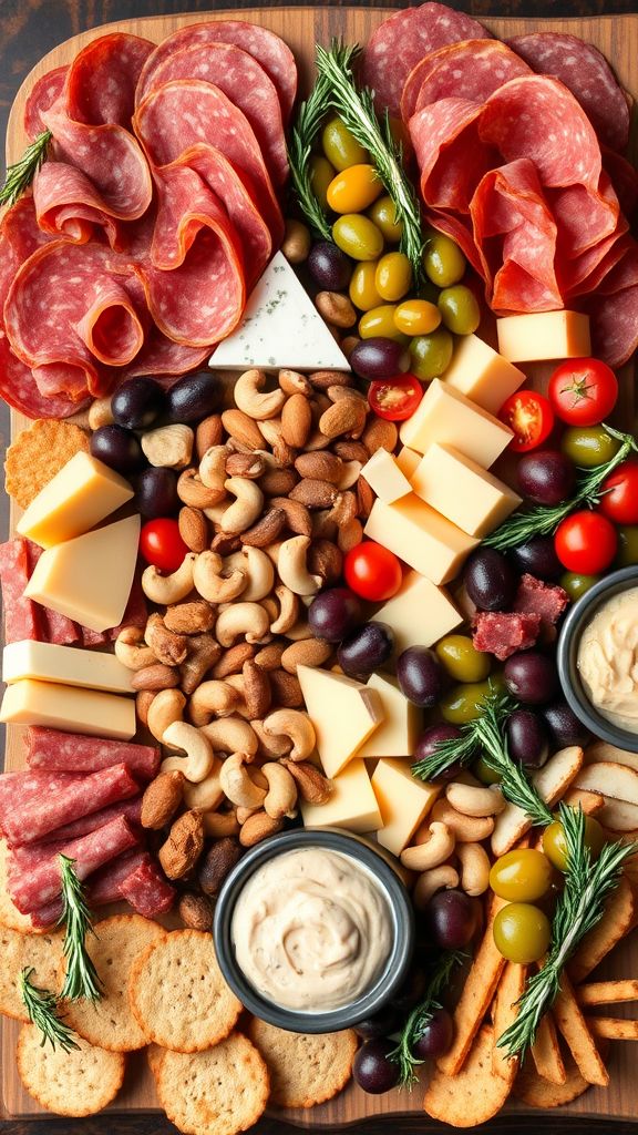 Touchdown Temptations Charcuterie Board  