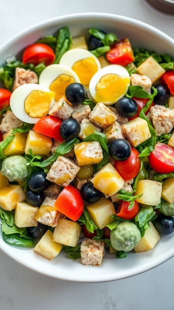 Tuna Niçoise Salad with Garlic Vinaigrette  