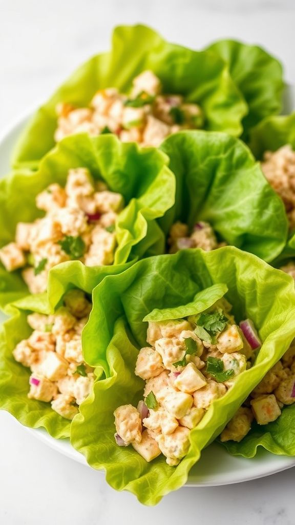 Tuna Salad Lettuce Wraps  