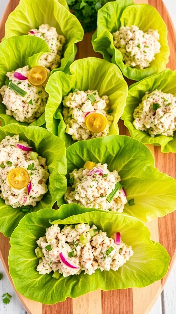 Tuna Salad Lettuce Wraps