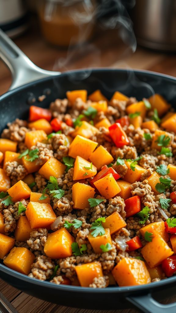 Turkey and Sweet Potato Hash  