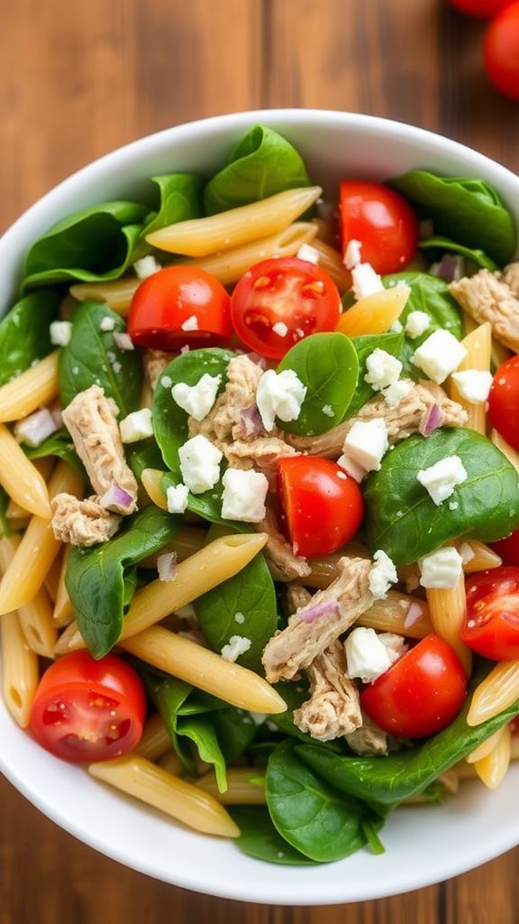 Turkey & Spinach Penne Salad  