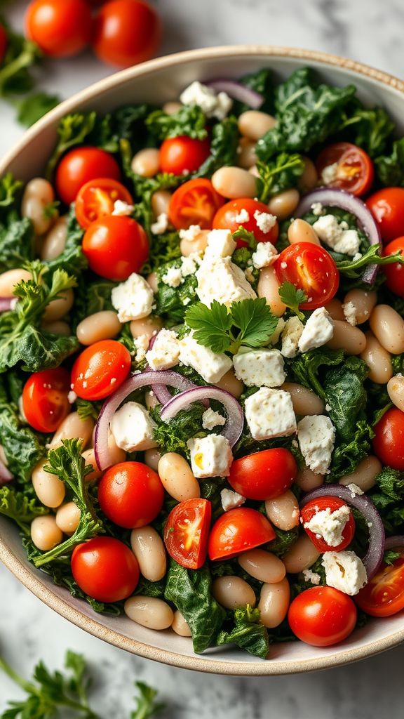 Tuscan White Bean and Kale Salad  