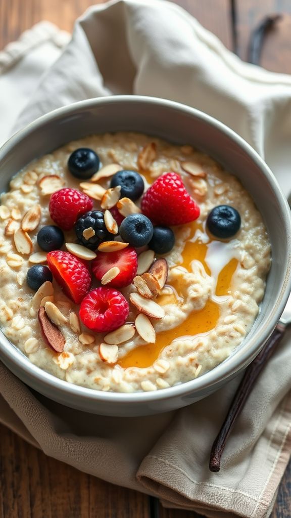 Vanilla Almond Breakfast Oats  