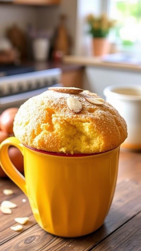 Vanilla Almond Flour Mug Cake