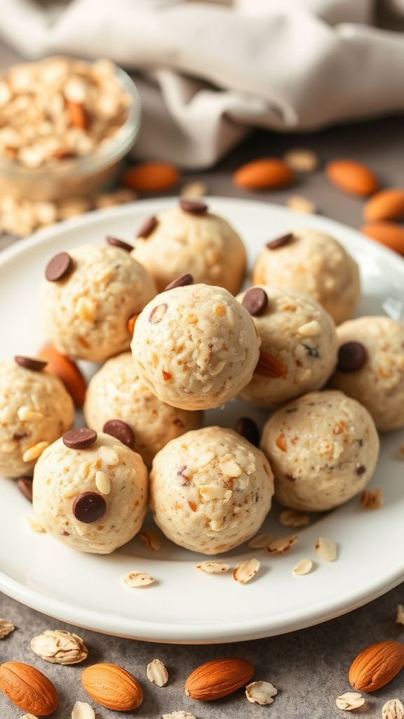 Vanilla Almond Protein Energy Balls  