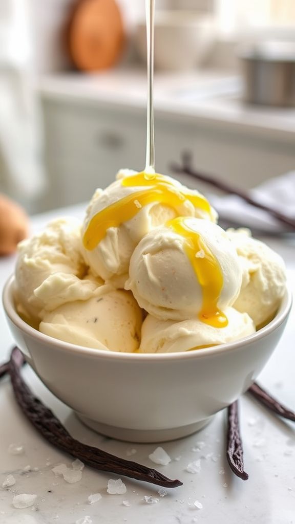 Vanilla Bean Keto Ice Cream with MCT Oil