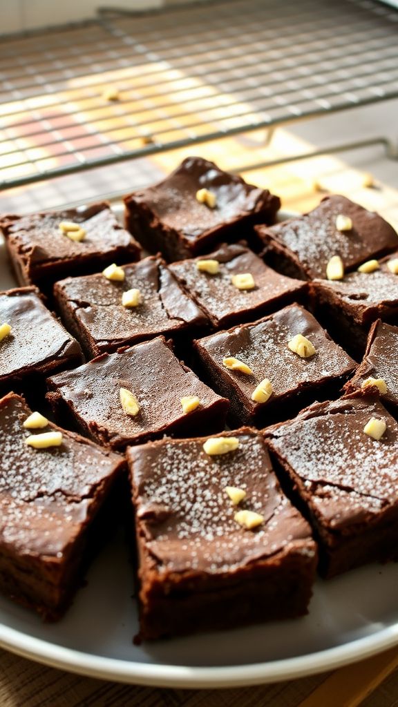 Vanilla Protein Infused Brownies  