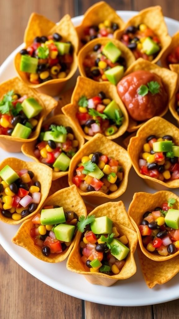 Veggie-Loaded Nacho Cups  