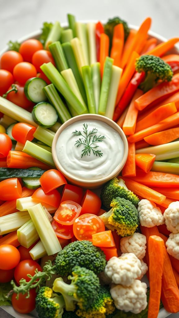 Veggie Platter with Zesty Ranch Dip