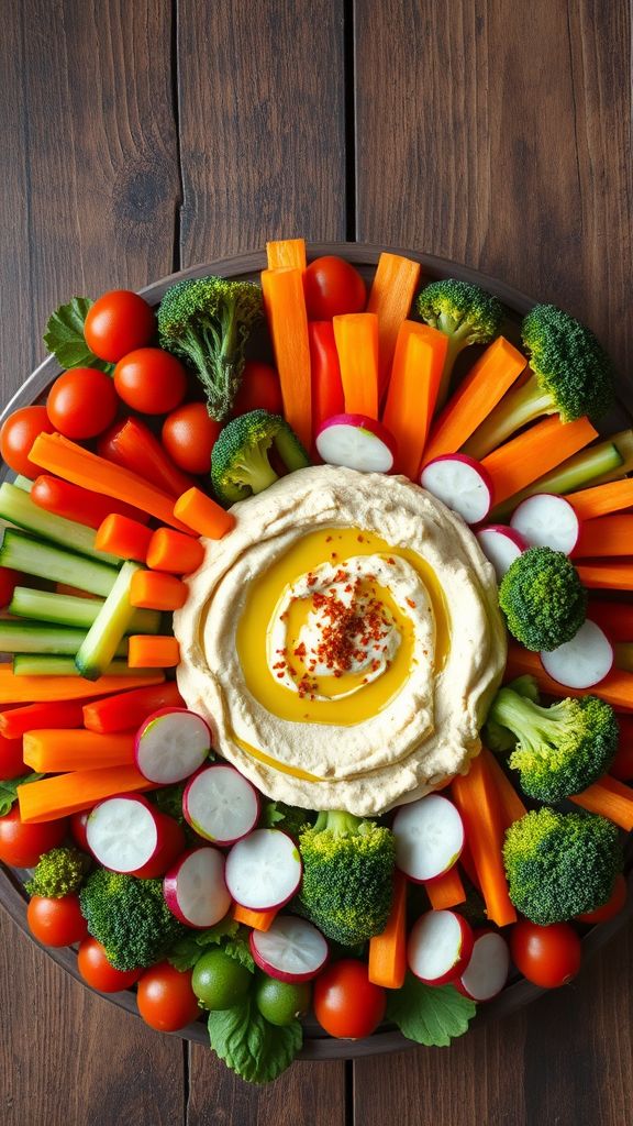 Victory Veggie Platter with Hummus