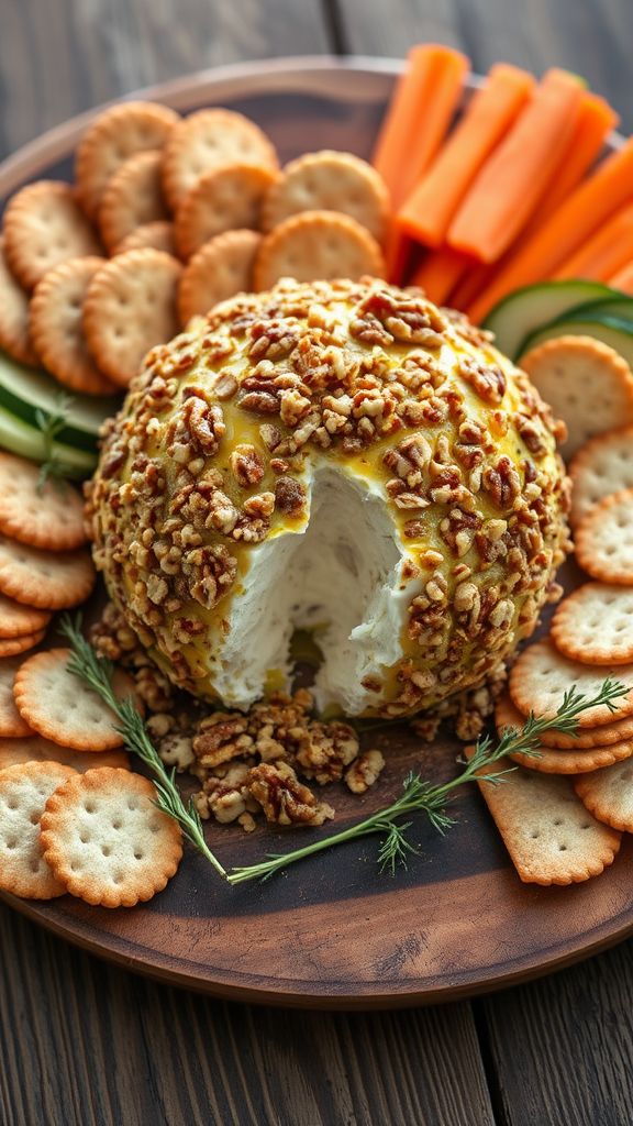 Walnut-Crusted Goat Cheese Ball  