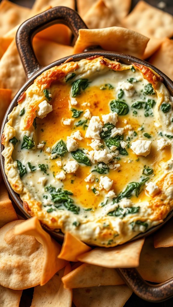 Warm Spinach and Feta Dip