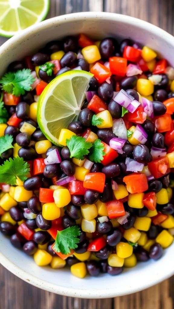 Zesty Black Bean and Corn Salsa