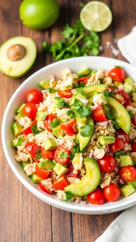 Zesty Chicken Avocado Salad  