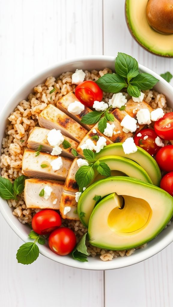 Zesty Lemon Herb Chicken Bowls  