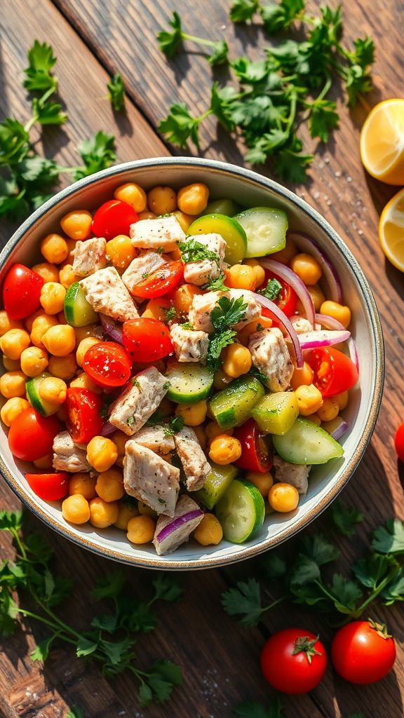 Zesty Tuna & Chickpea Salad  