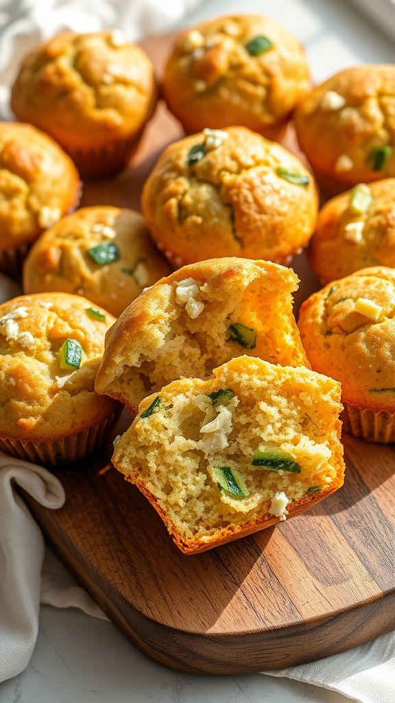 Zucchini and Feta Muffins