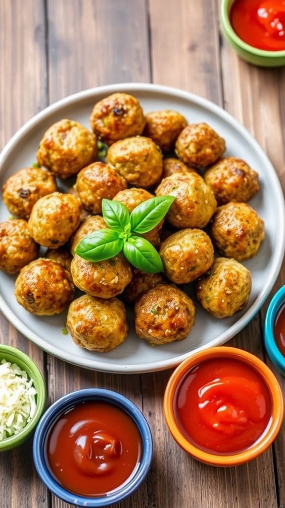 Zucchini & Basil Keto Meatballs