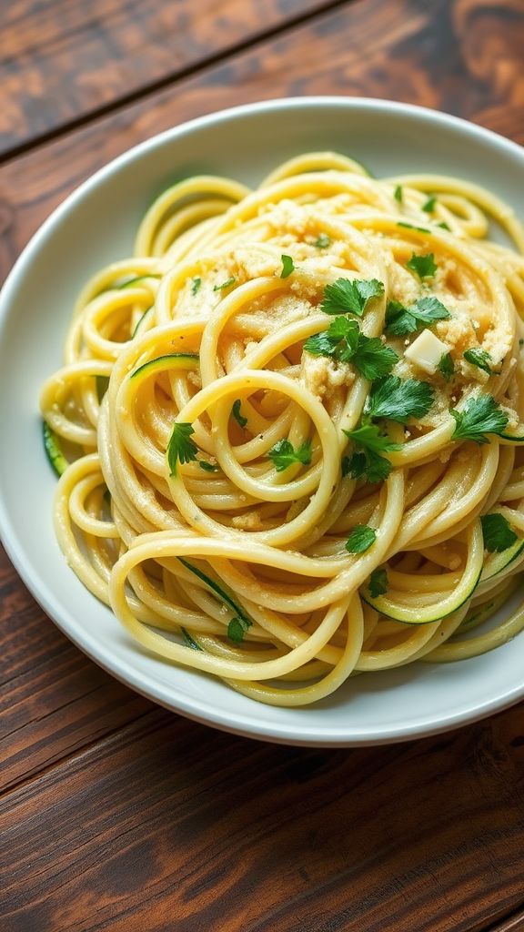 Zucchini Noodle Alfredo