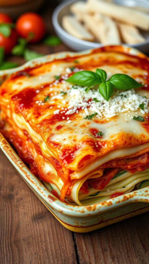 Zucchini Noodle Lasagna  