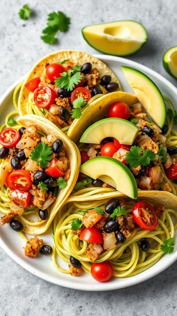 Zucchini Noodle Tacos  