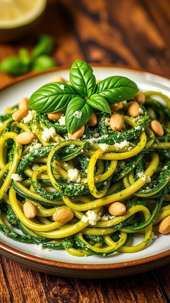 Zucchini Noodles with Pesto