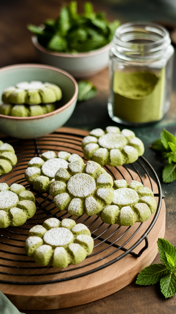 Minty Green Tea Cookies