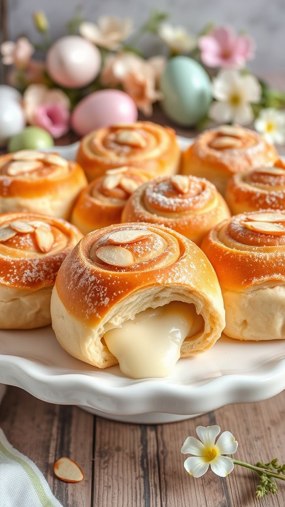 Almond Cream Easter White Rolls  