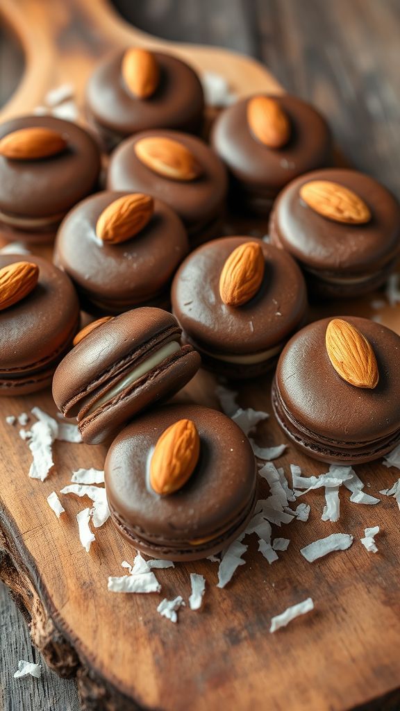 Almond Joy Macarons  