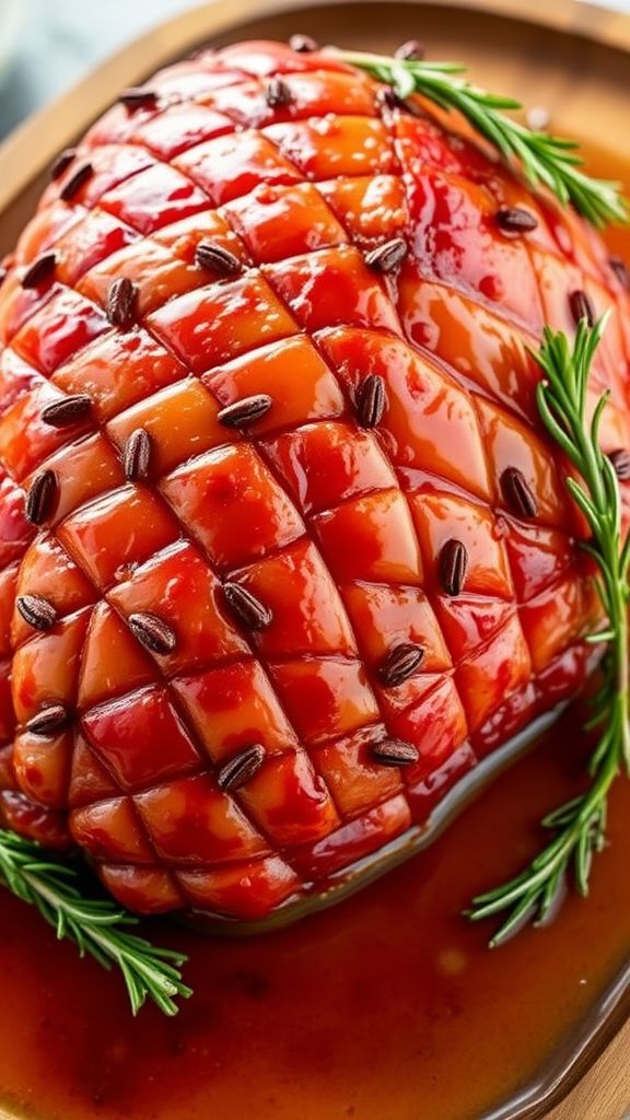 Apple Cider and Clove Infused Ham