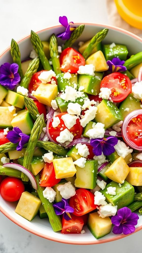 Asparagus and Avocado Crunch Salad