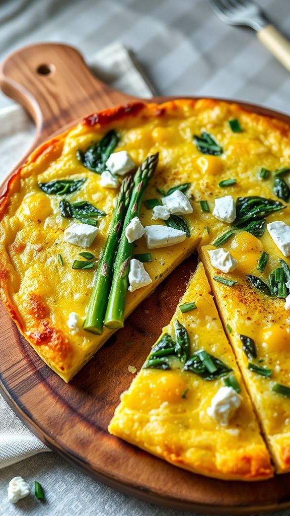 Asparagus and Goat Cheese Frittata 