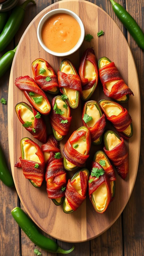 Bacon-Wrapped Jalapeño Poppers