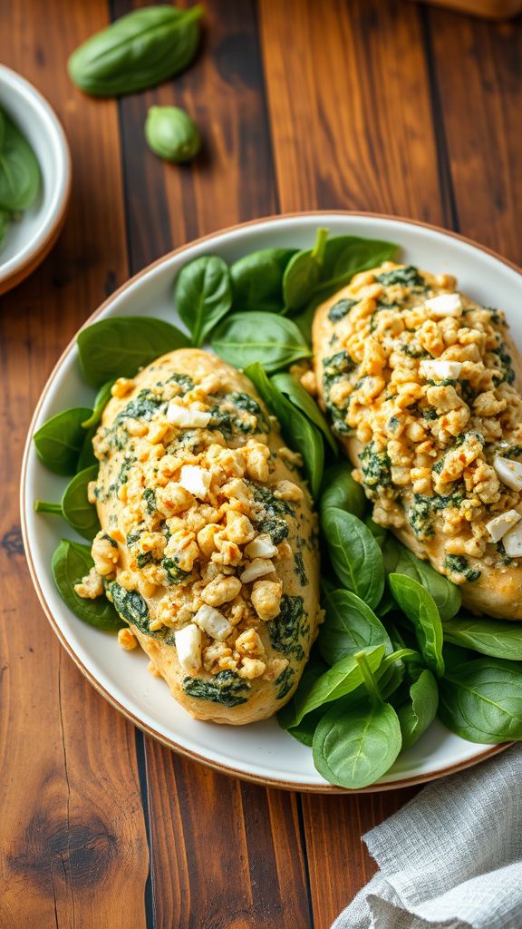 Baked Alice Springs Chicken with Spinach and Artichoke