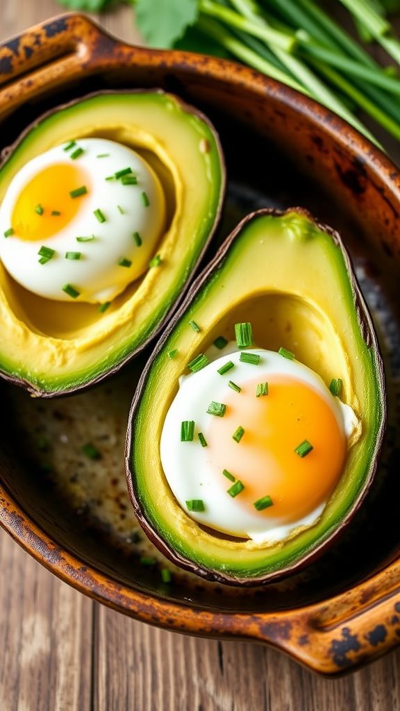 Baked Eggs in Avocado Cups  