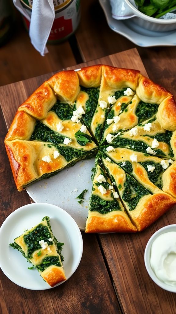 Baked Spinach and Feta Pie (Börek)  