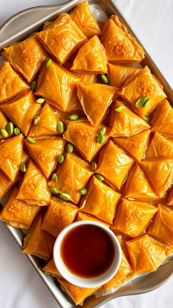 Baklava with Honey and Orange Blossom Syrup  