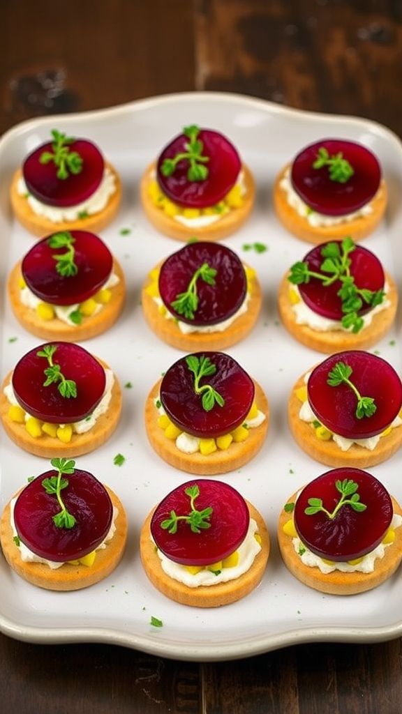 Beet and Goat Cheese Salad Bites