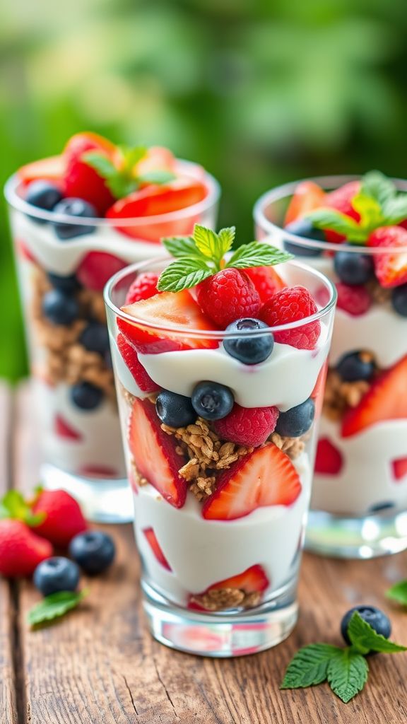 Berry Patch Yogurt Parfaits  