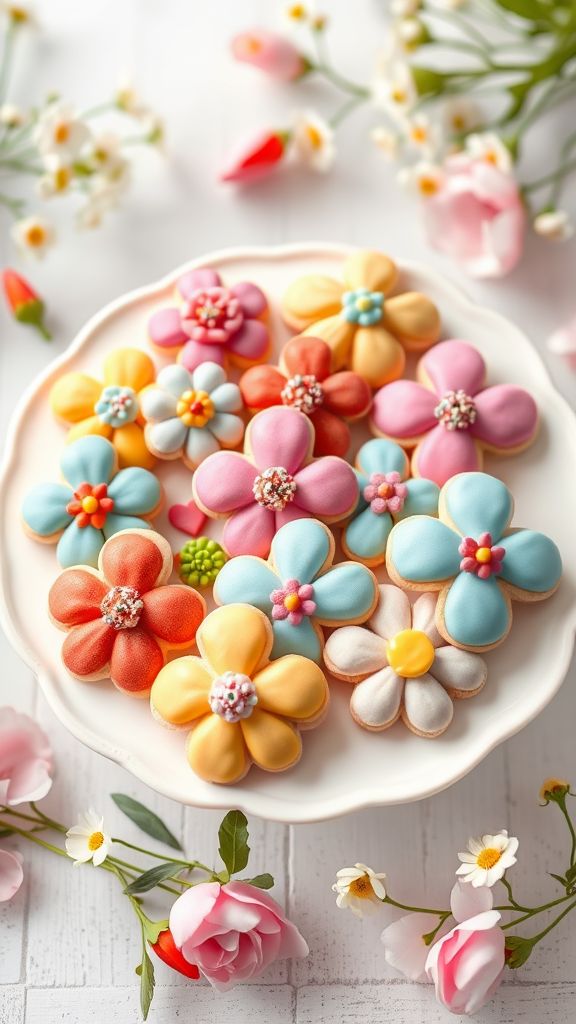 Blooming Flower Cookies  