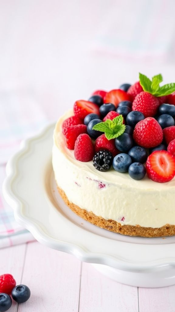 Blossom Berry Cream Cheese Cake  