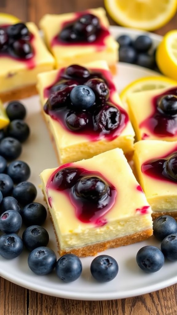 Blueberry Lemon Cheesecake Bars